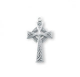 Sterling Silver Irish Celtic Cross Pendant 