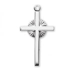 Cross Pendant, Sterling Silver with Chain