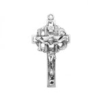 I.H.S. Crucifix Pendant, Sterling Silver with Chain