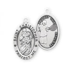 St. Christopher Tennis Medal With Chain