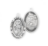 St. Christopher Wrestling Medal With Chain