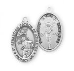 St. Sebastian Track Medal With Chain 