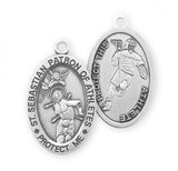 St. Sebastian Lacrosse Medal With Chain