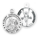 St. Christopher Track Medal With Chain