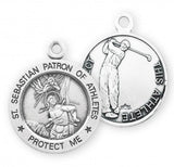St. Sebastian Golf Medal With Chain