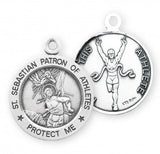 St. Sebastian Track Medal With Chain