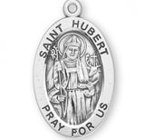 St. Hubert Pendant Oval Sterling Silver with Chain