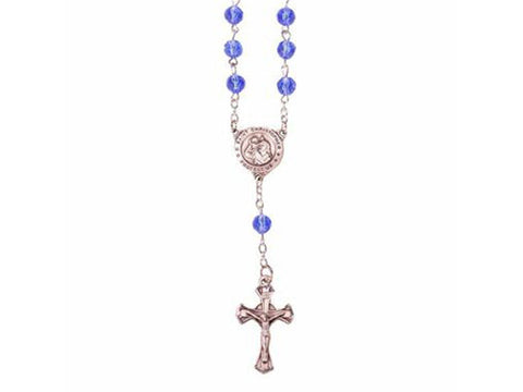 Light Blue Auto Rosary