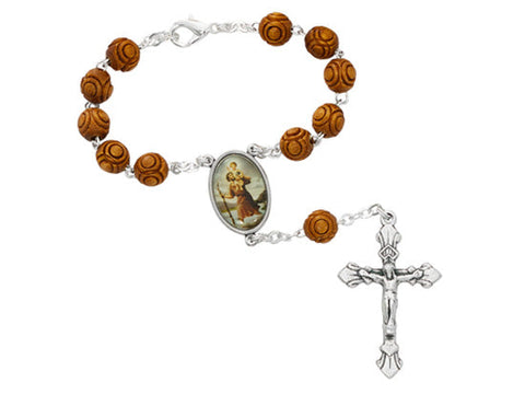 St. Christopher Auto Rosary Carded
