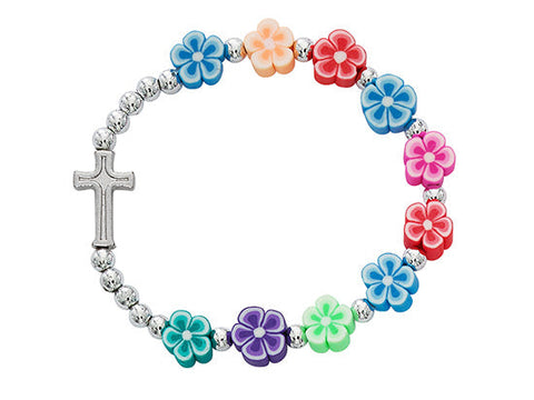 Kids Multi-Color Flower Bracelet