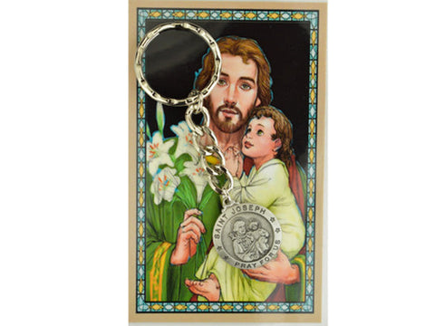 St. Joseph Keyring with Prayer Card