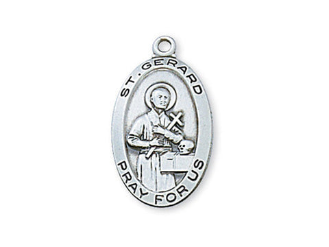 Sterling Silver St. Gerard with 18" Chain with Box