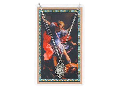 St. Michael Prayer Card Set with Chain