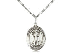 St. Francis of Assisi Medal, Sterling Silver, Medium, Dime Size 