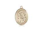 St. Felicity Medal, Gold Filled, Medium, Dime Size 