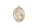 St. Fina Medal, Gold Filled, Medium, Dime Size 
