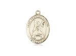 St. Frances of Rome Medal, Gold Filled, Medium, Dime Size 