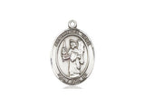 St. Uriel Medal, Sterling Silver, Medium, Dime Size 