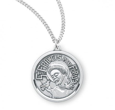 St. Francis Pendant Contemporary with Chain