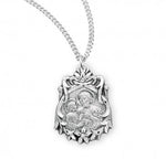 St. Joseph Pendant, Sterling Silver with Chain